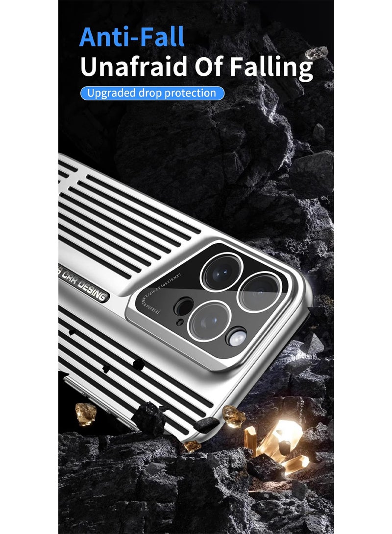 Wtech Apple iPhone 16 Pro Max 2024 Premium Impact Protection Solid Shell Sports Car Design Case Cover - Silver - Image 5