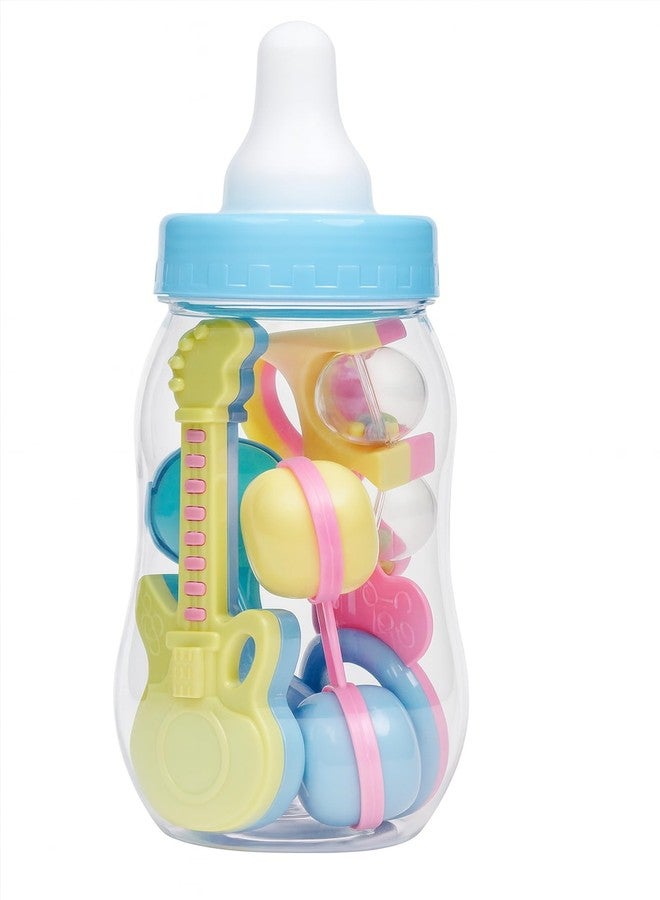 AVELLIM Plastic Baby Bottle 11" Jumbo Blue - Large Fillable Baby Shower Decoration, Gender Reveal Centerpiece, Guess How Many Game, Party Favor Holder for Candy, Trinkets, Gifts, Treats (Filled with Favors) - Image 1