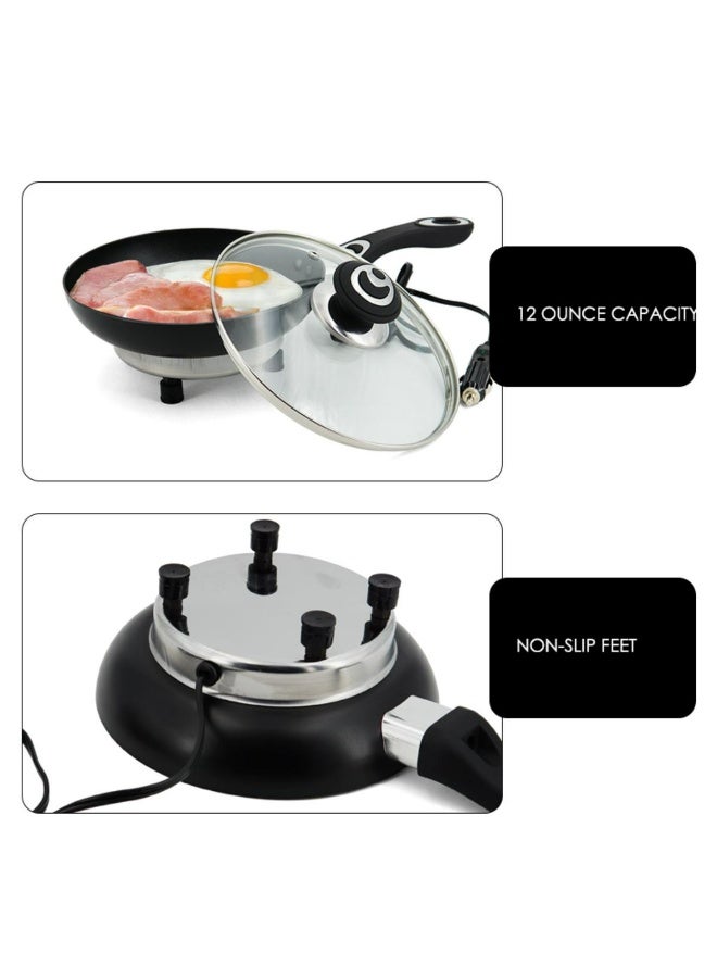Denx Portable 24V Electric Frypan – Travel-Friendly Aluminum Car Cooker with Non-Stick Surface - Image 5