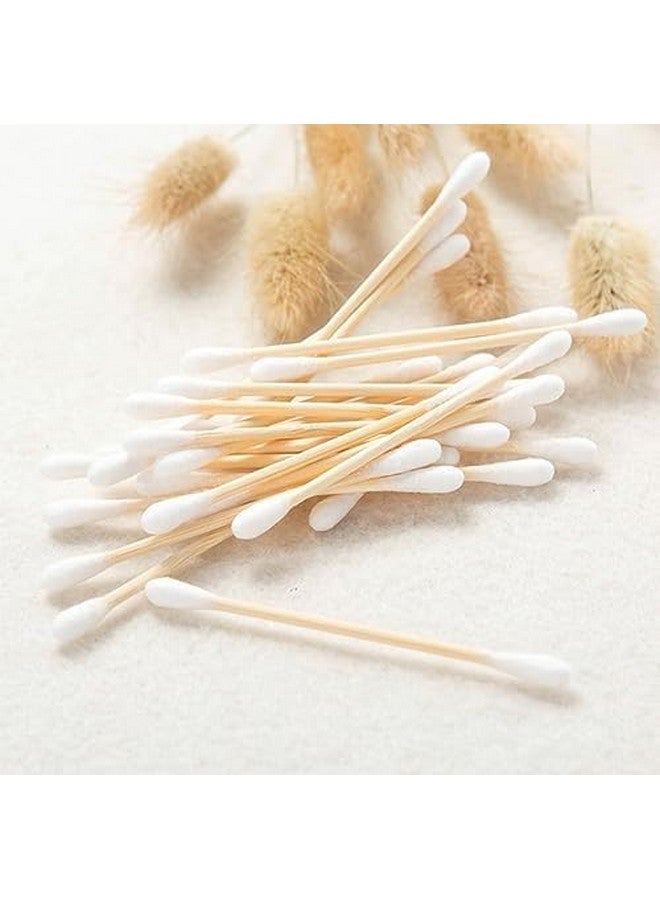 DCELLA DCELLA Bamboo Cotton Ear Buds | Multipurpose Double Tip Cotton Earbuds | Swabs with Sustainable Bamboo Better than Wooden Stick | Cotton Swabs for Ear (150 Sticks, Heart Big Shape) (Pack of 2) - Image 1