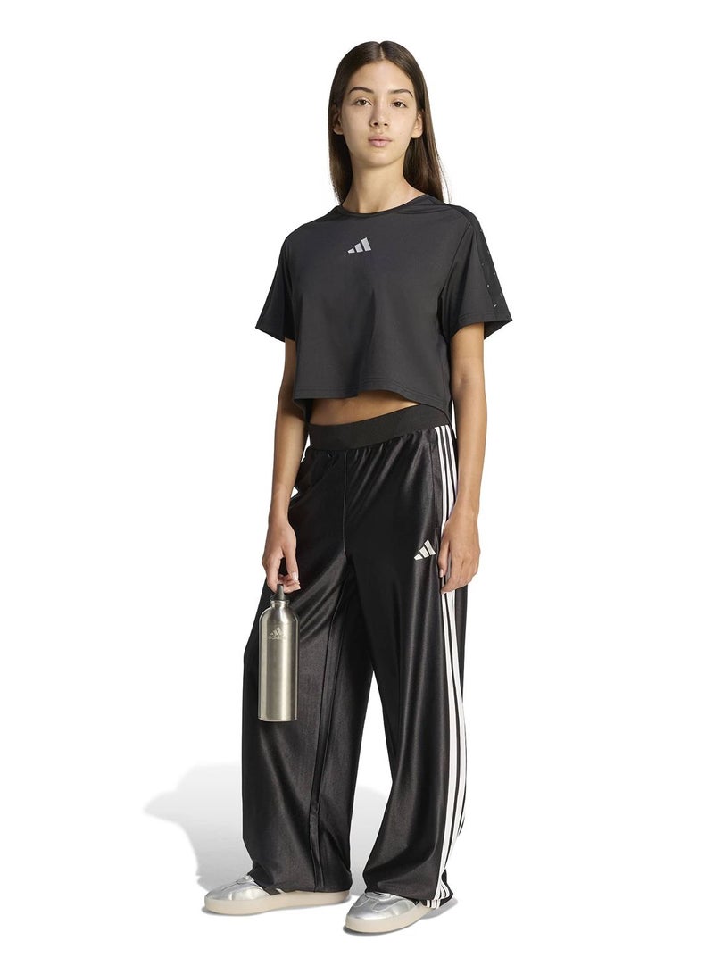 Adidas Seasonals Glam Wide Leg Tracksuit Bottoms - Image 5