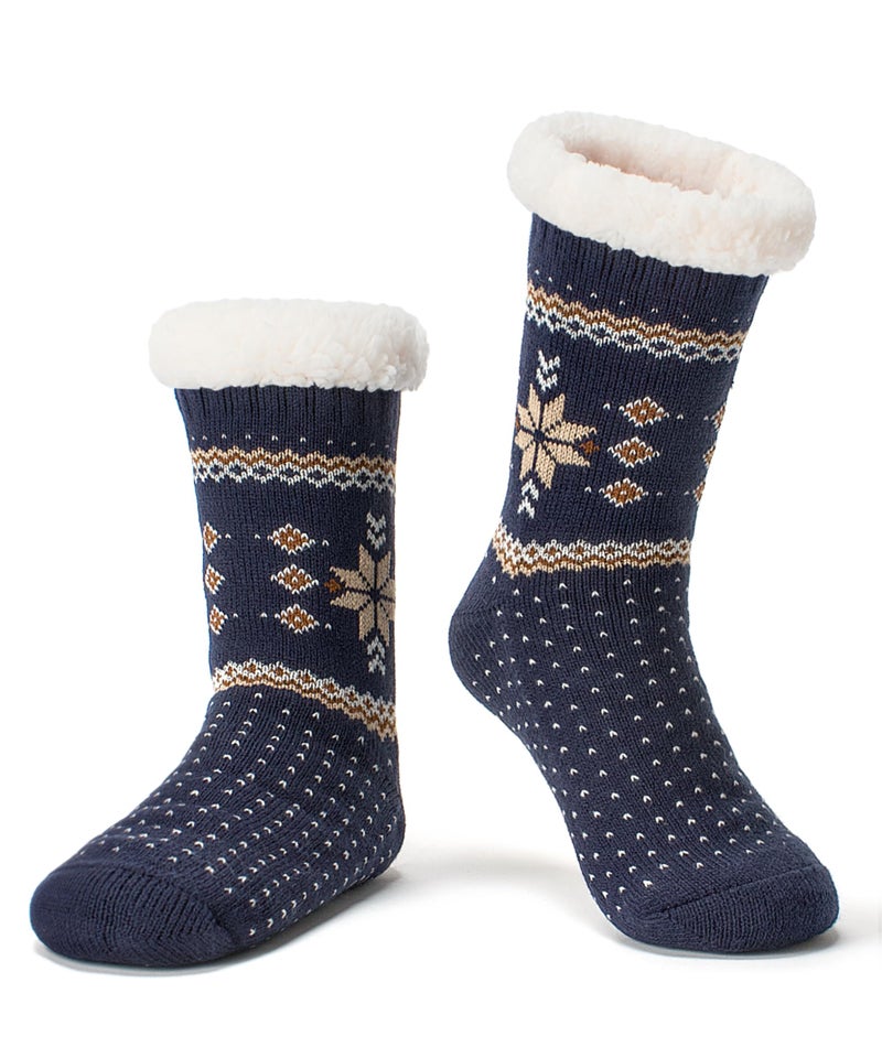 Cozylook Slipper Socks for Women Non Slip Fuzzy Thermal Cabin Socks Winter Warm Stocking Stuffers Size LXL - Image 1