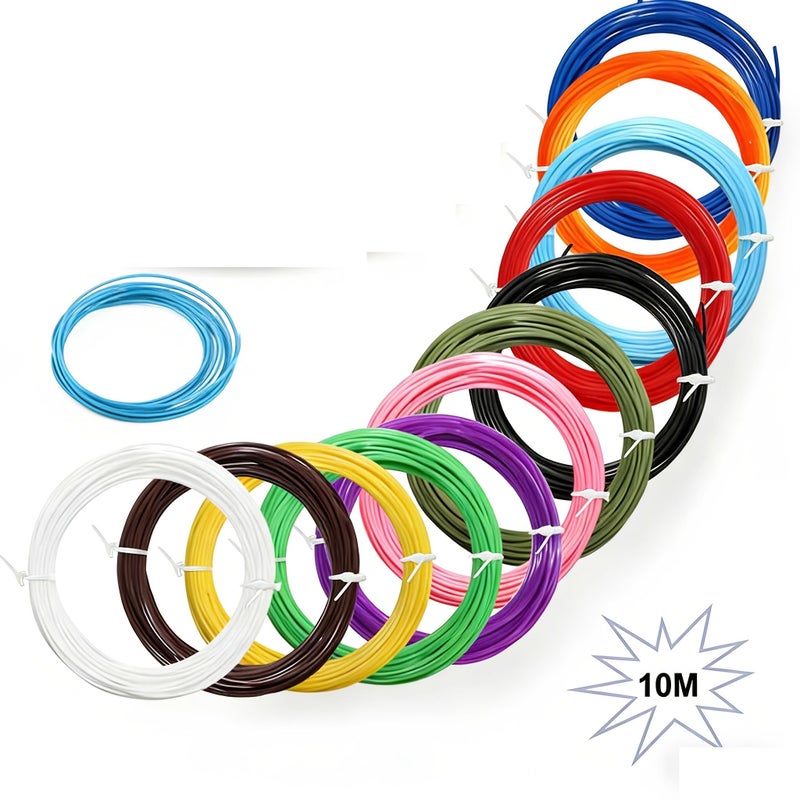 Pink PLA Filament 1.75mm 12 Colors 393.7inch Odorless Safe for 3D Printers - Image 1