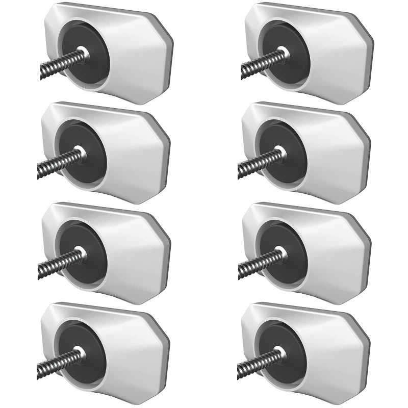 ICERO  Baby Gate Wall Protector  Protect Walls  Doorways from Pet  Dog Gates  for Child Pressure Mounted Stair Safety Gate 8 Pack White
