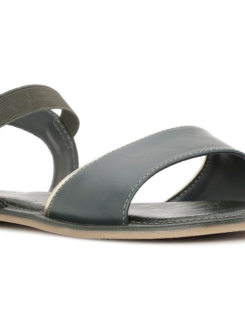 Bata 5617 Christie Sandal E 24 Dark Green Sandals for Women|Family outings|Cushioning|Adjustable Straps|Keep feet Cool and Dry| Size- 4 - Image 5