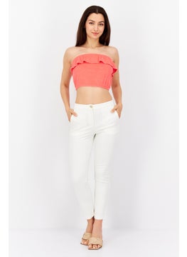 Women Straight Across Sleeveless Textured Crop Top, Watermelon Red - pzsku/Z878C76A91A766917E125Z/45/_/1727187810/6ac7c059-0ddc-447a-bde8-40b59b1f315f