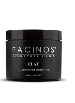 Pacinos Pacinos Signature Line Clay Hair Paste - Long Lasting Styling Wax with Firm Hold for All Hair Styles 4 Oz  - Image 1