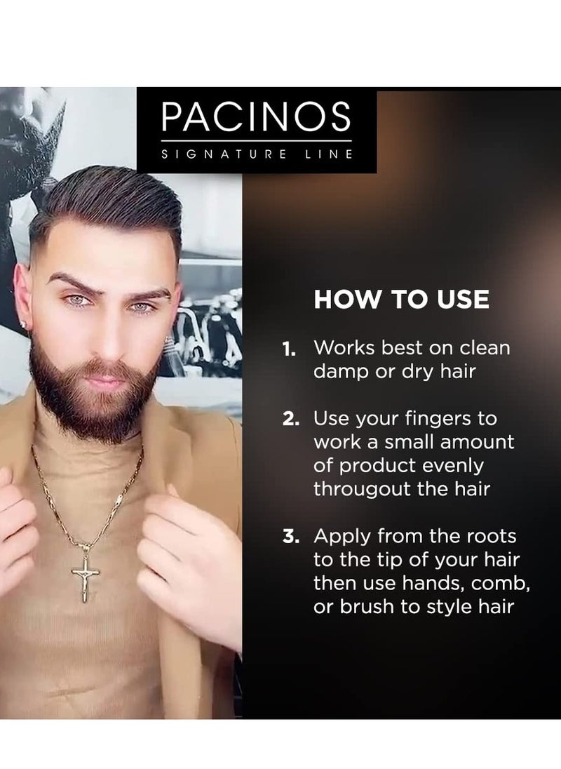 Pacinos - Pacinos Signature Line Clay Hair Paste - Long Lasting Styling Wax with Firm Hold for All Hair Styles 4 Oz - Image 1
