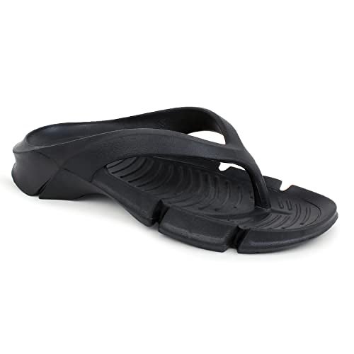 Hygear Men's Ameego Black Slippers_6 UK (HG-GE-1007) - Image 1