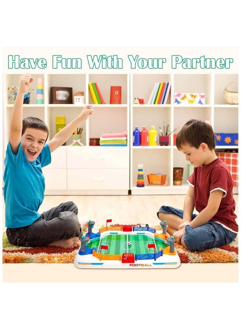 AROAQ Interactive Table Football Game for Youngsters 2 in 1 Parent-Youngsters Puzzle Board Game Plastic Frame, Luck Based Soccer Toy for Boys Ages 3-8, Football Toys  - Image 2