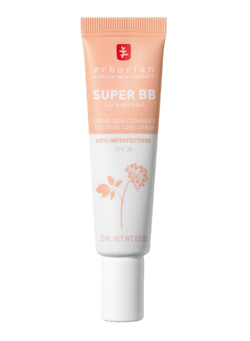 Erborian Super BB Cream with Ginseng SPF20 Anti-Imperfections Clair 15ml - Image 1