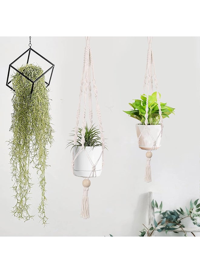 انتيكيانو حامل النبات قطعة من القطن المكرمية بدون زهور وزهرية - Image 5