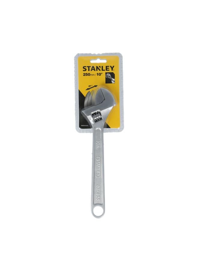 Stanley Chrome Plated Adjustable Wrench Silver 25cm STMT87433-8  - Image 1