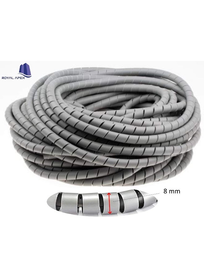 Royal Apex Hd Spiral Wire Wrap Tube Pc Cable Management For Computer Car Wire Cover Sleeve (8 Mm) - Image 2