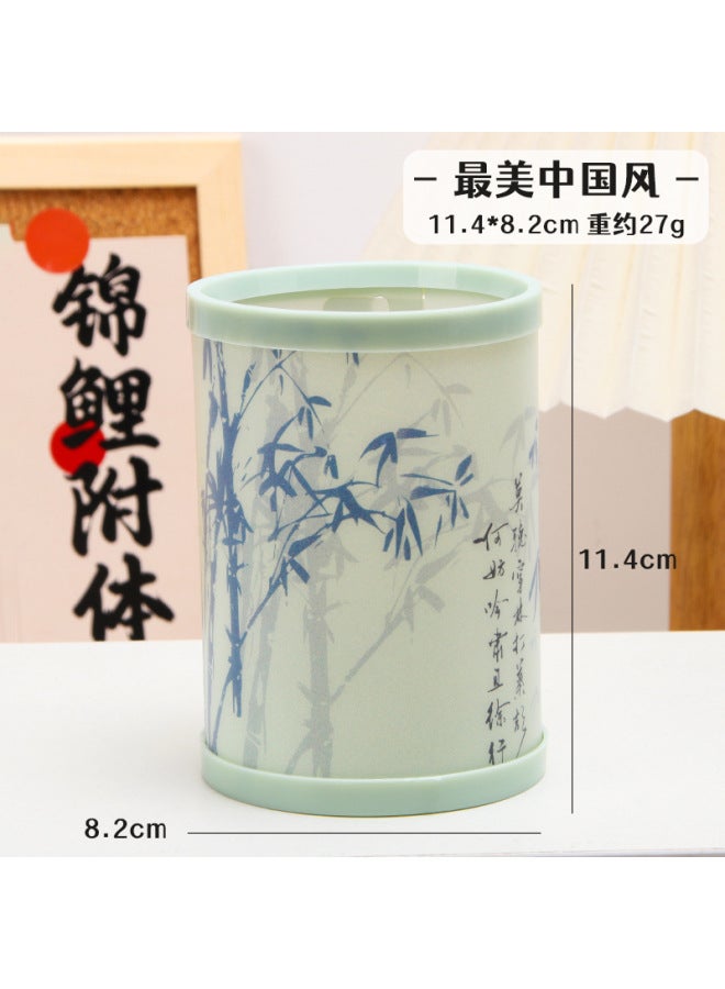 HELPS Creative Cartoon Round Folding Pen Holder Children Diy Assembly High Color Value Desktop Storage Box Stationery Prizes - Image 1