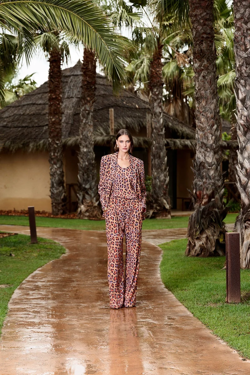 لولا كساديمونت Animal Print Palazzo Pants