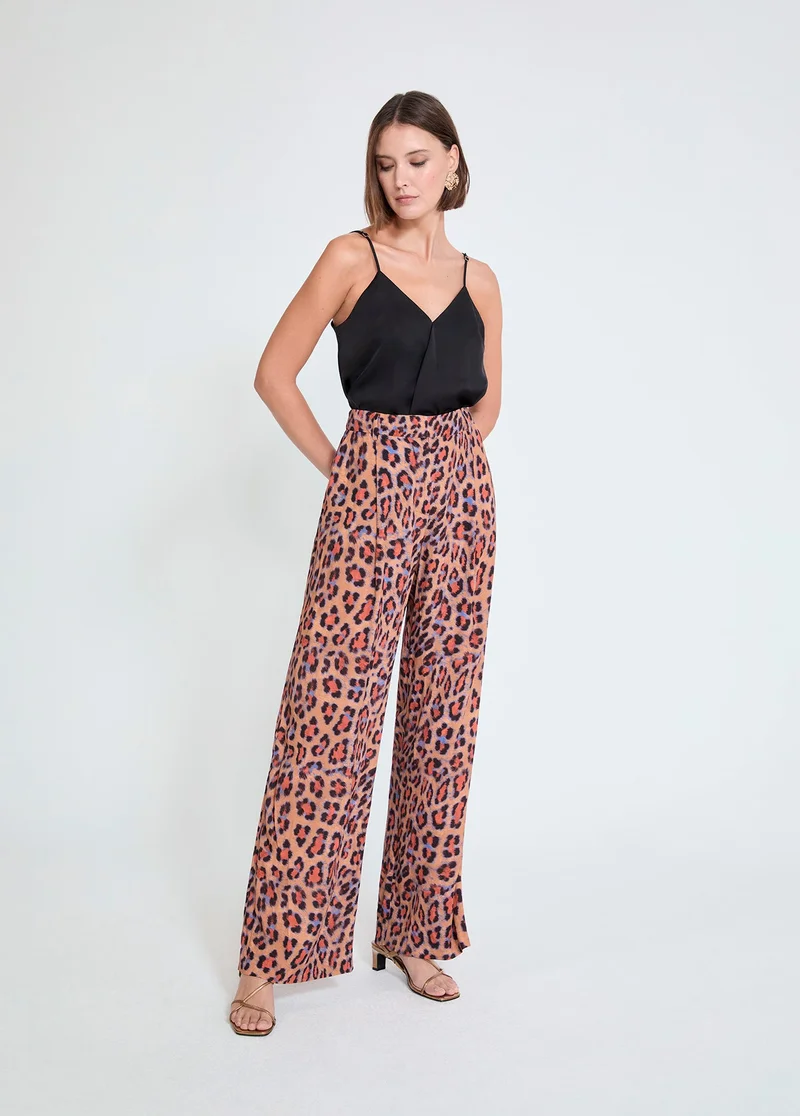 لولا كساديمونت Animal Print Palazzo Pants