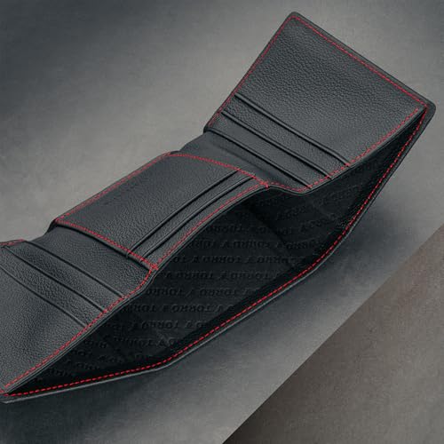 TORRO Leather Trifold Wallet – Premium Leather Trifold Slim Card Wallet for Men with 9 Card Slots and RFID Blocking - Image 4