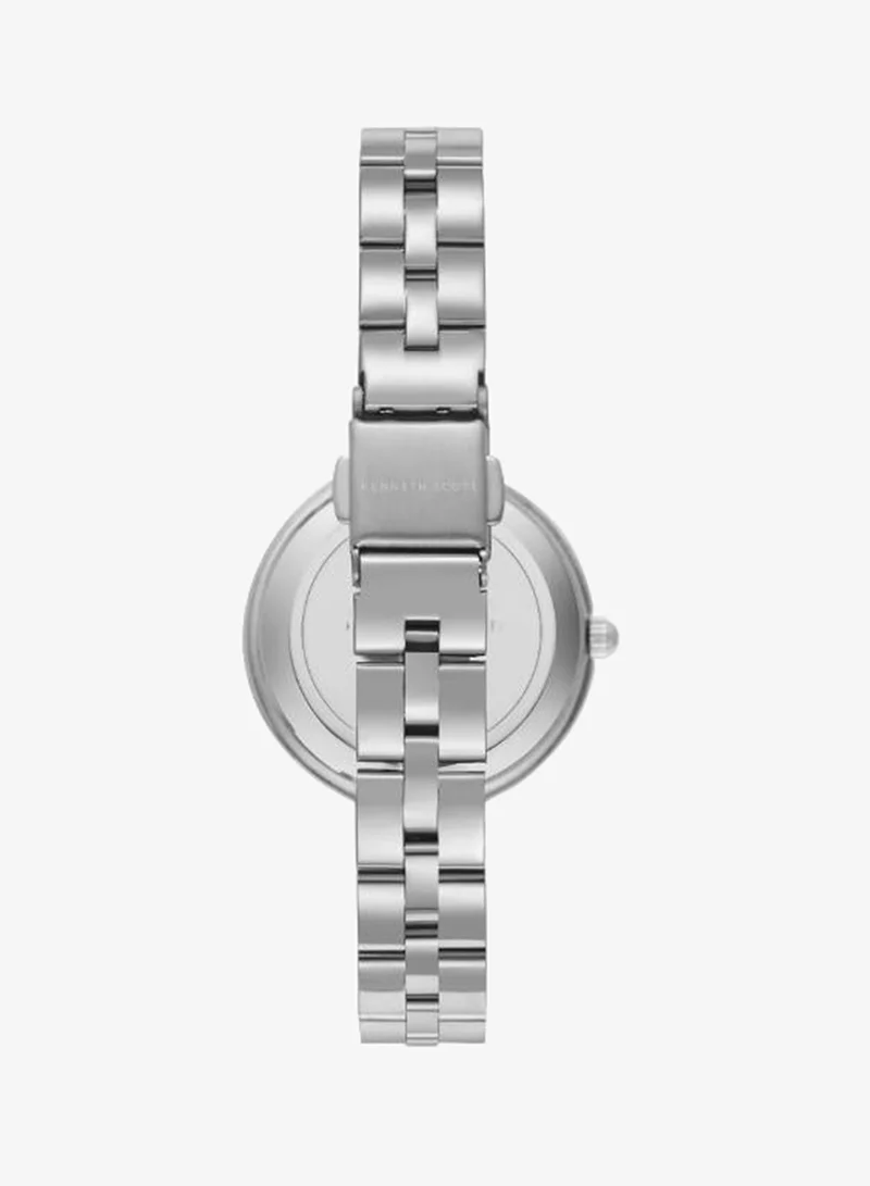 Kenneth Scott Black Women's Stainless Steel Analog Watch K23502-SBSB - 30 mm for Women | Best Price UAE