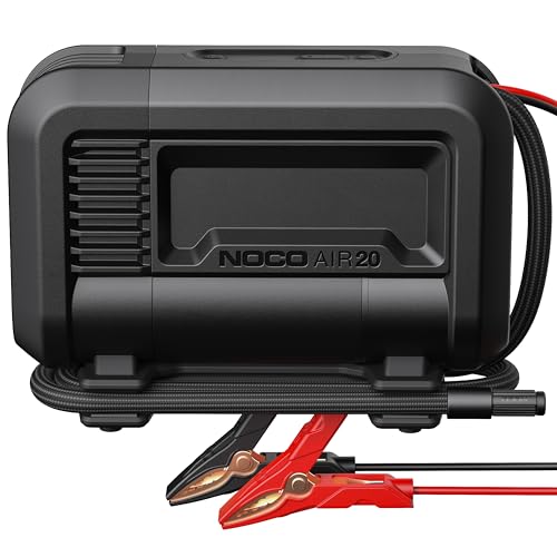NOCO AIR20: مضخة هواء محمولة فائقة السرعة 20A - ضاغط هواء 12V، أقصى ضغط 100 PSI - تدفق هواء 47 SLPM ينفخ من 0 إلى 40 PSI في 2.5 دقيقة - مقياس رقمي + إيقاف تلقائي - Image 1