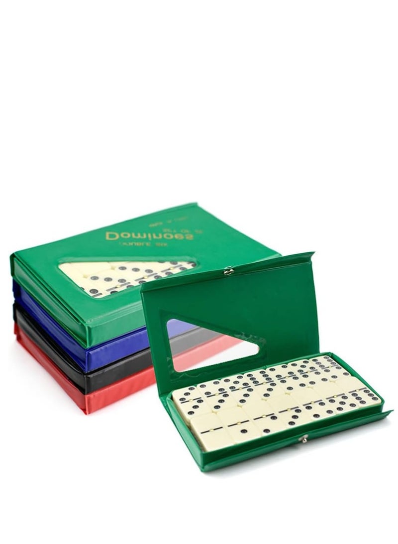 Adult Domino Set Classic Board Games Classic Family Board Games for Adults and Families for Professional Players in Vinyl Case 28 Pieces (Random Color) - Image 5