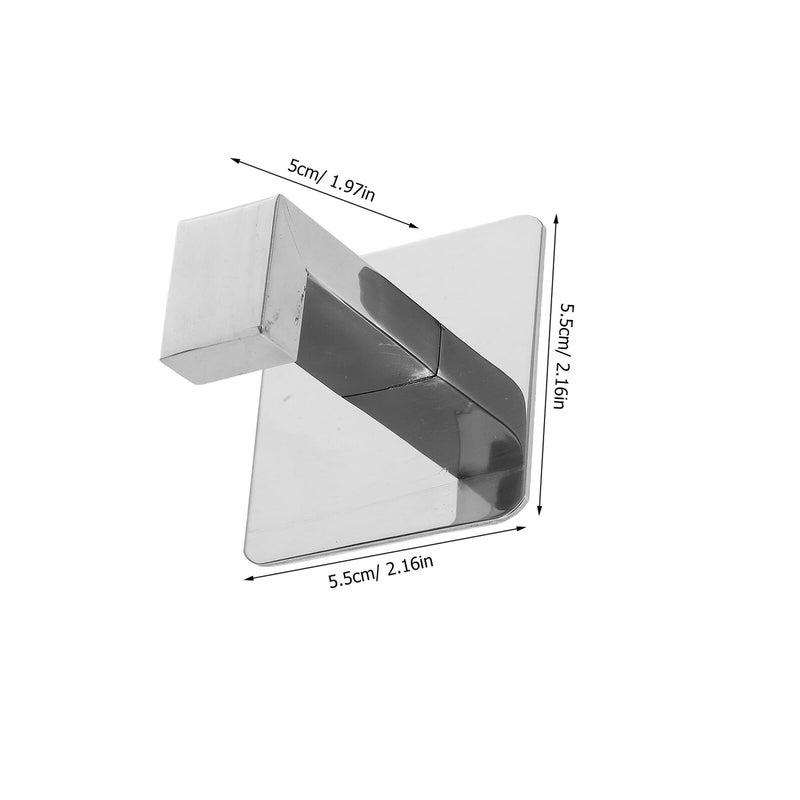 2Pcs 304 Stainless Steel Self Adhesive Towel Hooks Heavy Duty No Drill Wall Mount for Bathroom Kitchen - Image 3