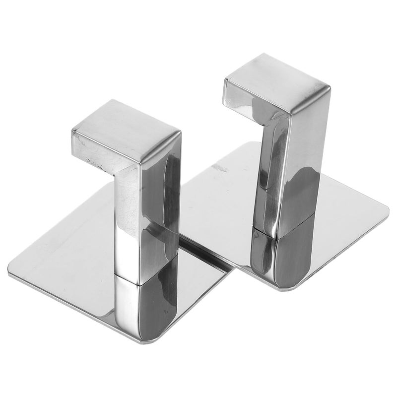2Pcs 304 Stainless Steel Self Adhesive Towel Hooks Heavy Duty No Drill Wall Mount for Bathroom Kitchen - Image 2