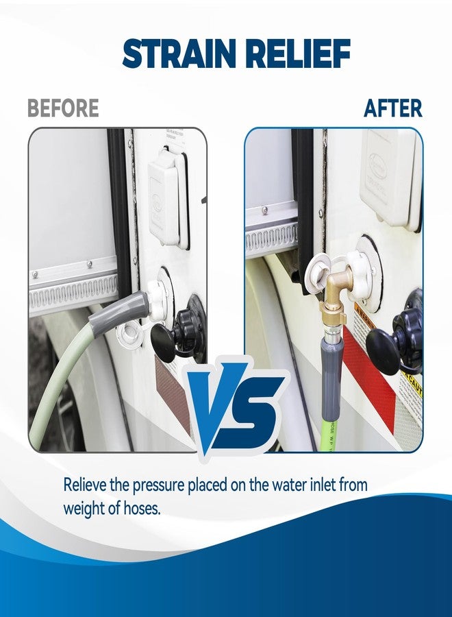 RVGUARD Elbow Water Hose Adapter, 90 Degree Garden Hose Elbow Connector, Eliminates Strain On RV Water Hose - Image 2