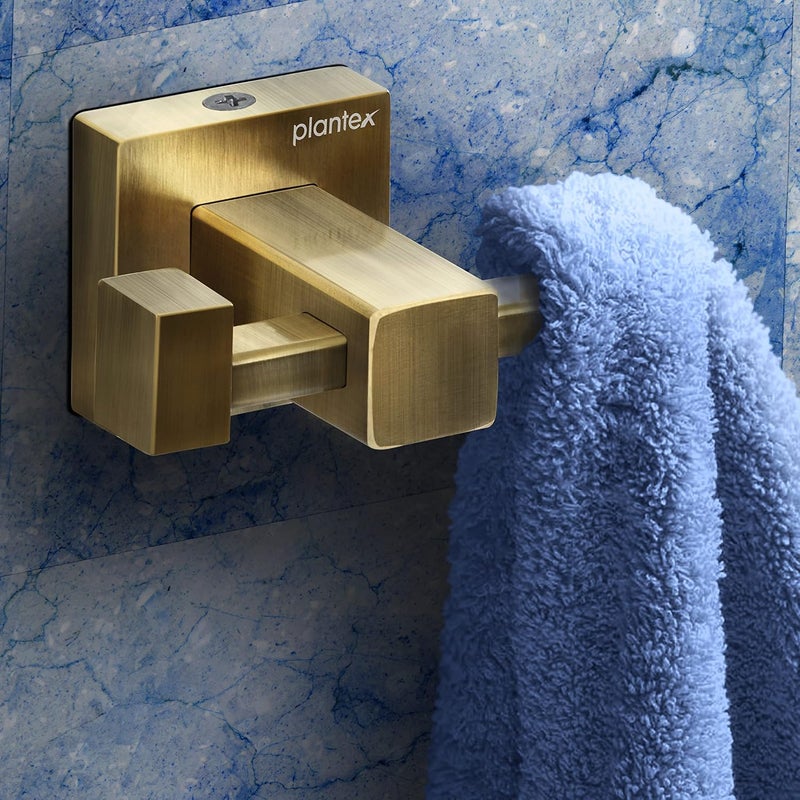 Plantex 304 Grade Stainless Steel Hooks for Hanging Clothes and Towel in BathroomLiving RoomBathroom Accessories Splash Antique - Image 1