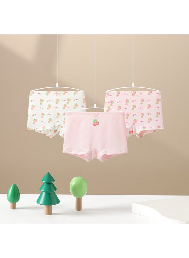 Red Bean Hodo Children's Underwear Modal Cotton Boys And Girls Boxer Briefs Antibacterial Youth Shorts H5k4100 160 - Image 1