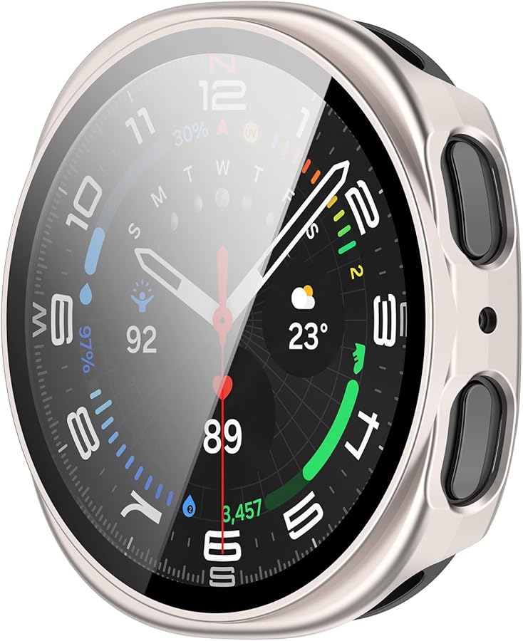 Shockproof Protective Cover With Tempered Glass For Watch 8 44mm Touch Sensitivity - Image 4