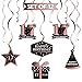 LINGTEER Happy 17th Birthday Decorations 12 Pcs Birthday Black Rose Gold Swirls Streamer SetCheers to Seventeen Years Old Bday Party Decorations Gift Sign - Image 3
