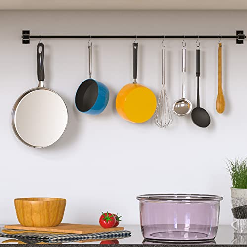 DINGEE 30 Pack Heavy Duty S Hooks - Black Metal S Shaped Hooks for Hanging Plants, Jeans, Jewelry, Purse, Pot, Pan, Cups, Towels, Bags, Closet Rod - 3.5 Inch - Image 4