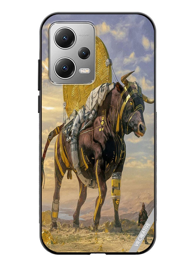 VR CREATIVE Protective Case Cover For Xiaomi Redmi Note 12 Bitcoin Horse Design Multicolour - Image 1