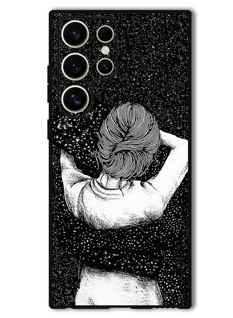 Theodor Protective Case Anti Scratch Shock Proof Bumper Cover For Samsung Galaxy S24 Ultra Night Imagination Of Girl - Image 1