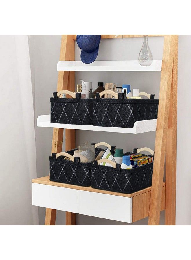 KWLET Storage Baskets Bin Narrow Long Basket For Closet Decorative Cube Nursery Container For Toys Towels Tissues Toiletry Caddy Car Organizer - Image 3