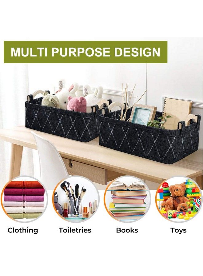 KWLET Storage Baskets Bin Narrow Long Basket For Closet Decorative Cube Nursery Container For Toys Towels Tissues Toiletry Caddy Car Organizer - Image 4