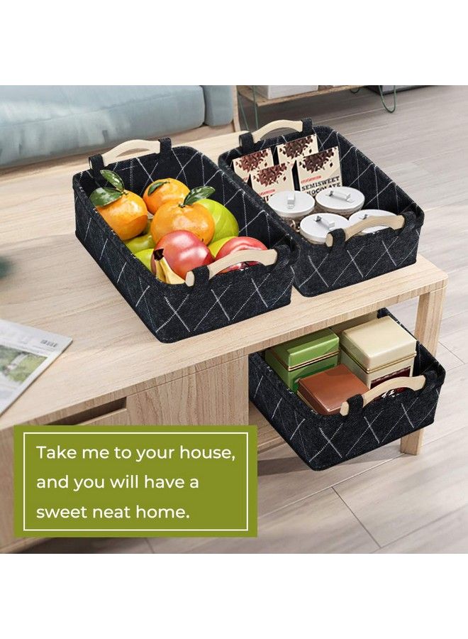 KWLET Storage Baskets Bin Narrow Long Basket For Closet Decorative Cube Nursery Container For Toys Towels Tissues Toiletry Caddy Car Organizer - Image 5