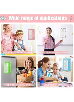 erorex Chore Chart For Kids Adults 4 Pcs Checklist Board Reusable To Do List Sliding Routine Chart With 20 Detachable Cards Adhd Tools For Reminder Daily Visual Schedule Home Rv Planning  - Image 5