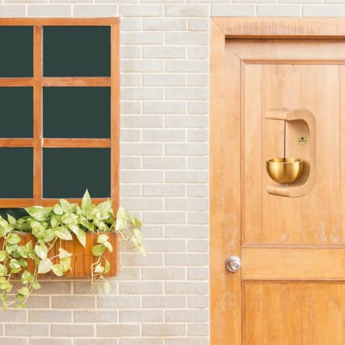 Great Art Door Chime Brass Bell Dopamine Bell Self-Adhesive Doorbell,Serene Acoustic Housewarming Gift Sound Vintage Positive Energy Showpiece for Living Room Office,Restaurant-02 - Image 4