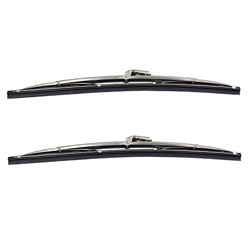 LAFORMO Windshield Wipers - Front 12" Stainless Steel Windshield Wiper Blades Replacement for Ford & GM Polished 2PCS - Image 3