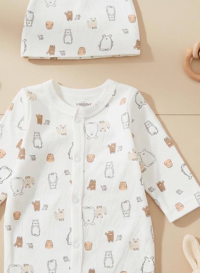 infancie 5-Piece Soft Safari Friends Baby Gift Pack Set - Image 5