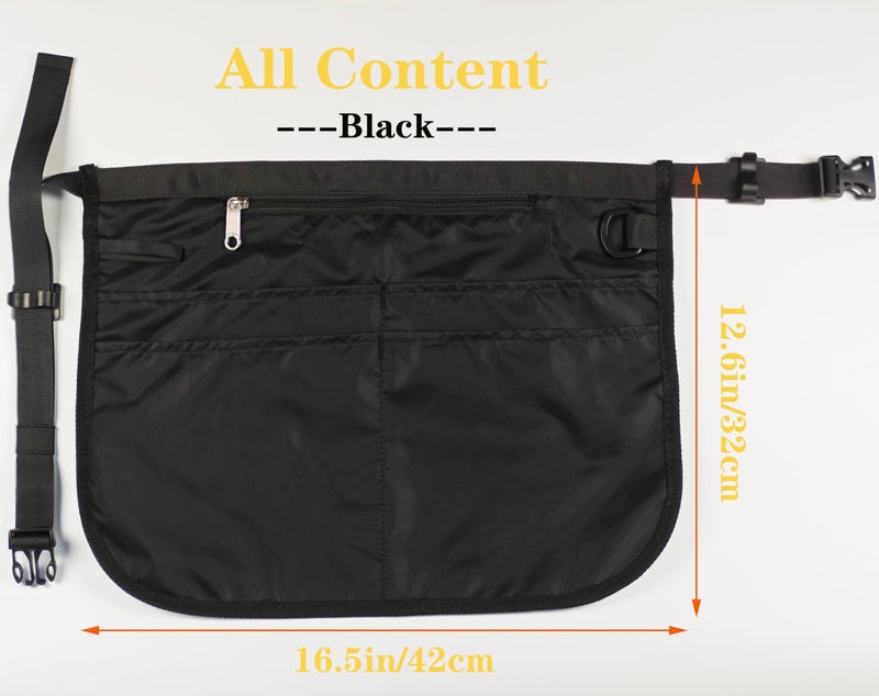 Bafelia Small Size Barber Apron with 5 Pockets, Waterproof and Bleach-proof Hair Stylist Apron for Men Women, Hairdresser Apron for Cosmetology (Black) - Image 5