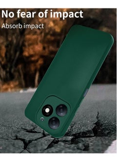 Techie Stylish TPU Silicone Back Cover Case for Tecno Spark 20C / Tecno Spark Go 2024 – Slim Fit Design, Smooth and Soft – Dark Green  - Image 2
