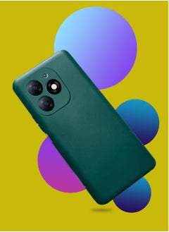Techie Stylish TPU Silicone Back Cover Case for Tecno Spark 20C / Tecno Spark Go 2024 – Slim Fit Design, Smooth and Soft – Dark Green  - Image 5