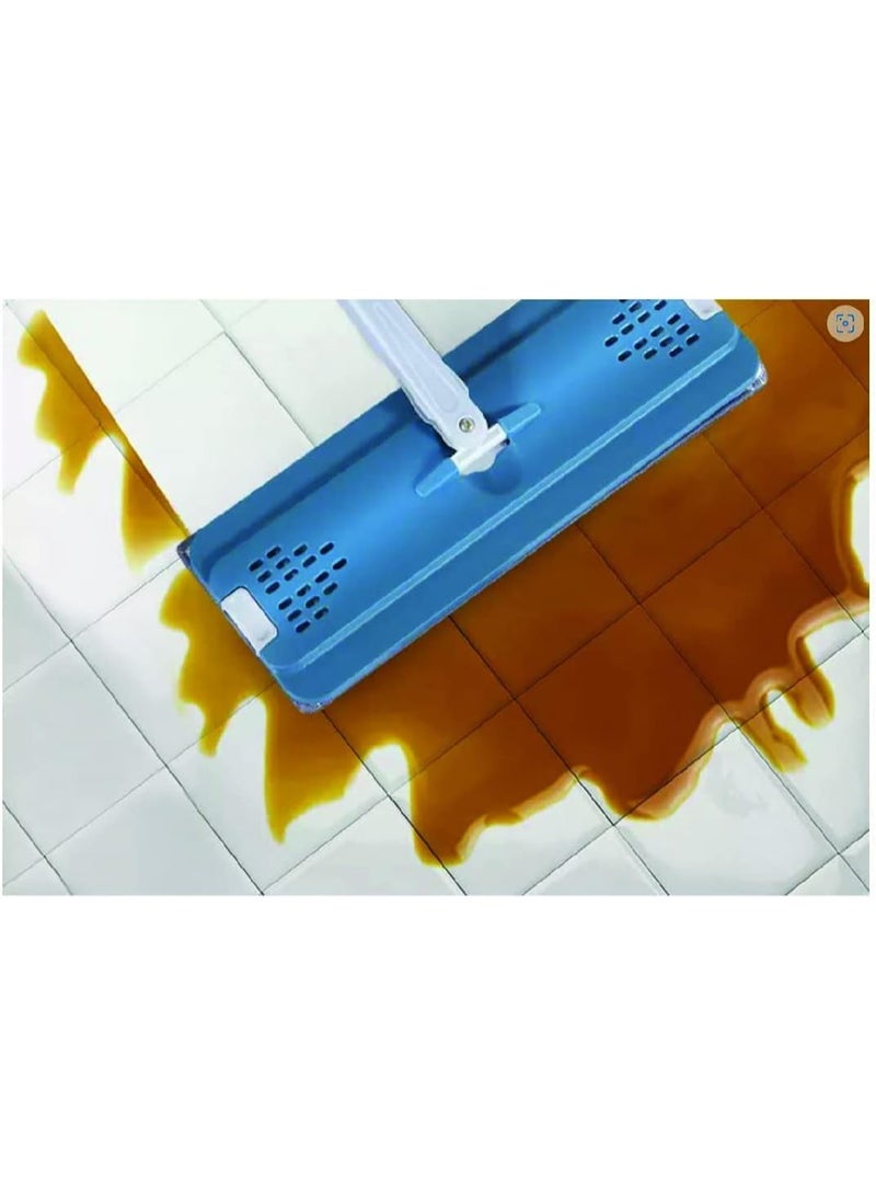 Dreamons Link Microfiber Flat Mop With Bucket, Cleaning Squeeze Hand Free Floor Mop, 3 Reusable Mop Pads, Stainless Steel Handle,360° Rotating Head Squeeze Flat Mop - Image 3