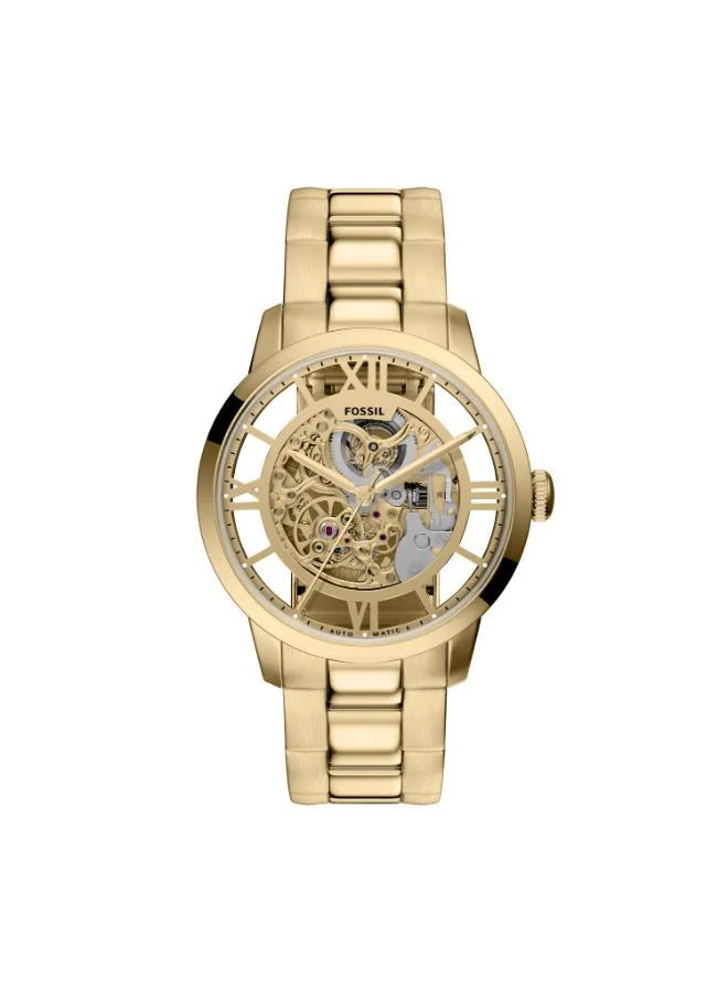 FOSSIL ME3280 Automatic Watch with Gold Plated Metal Bracelet