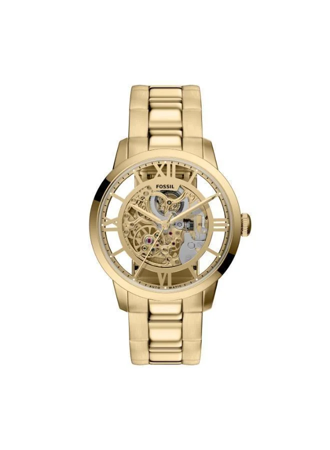 Fossil Townsman Automatic Watch with Gold Plated Metal Bracelet
