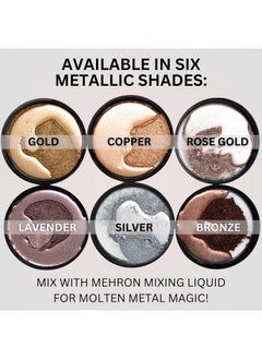 mehron Mehron Makeup Metallic Powder | Metallic Chrome Powder Pigment for Face & Body Paint, Eyeshadow, and Eyeliner .5 oz (14 g) (Silver)  - Image 5