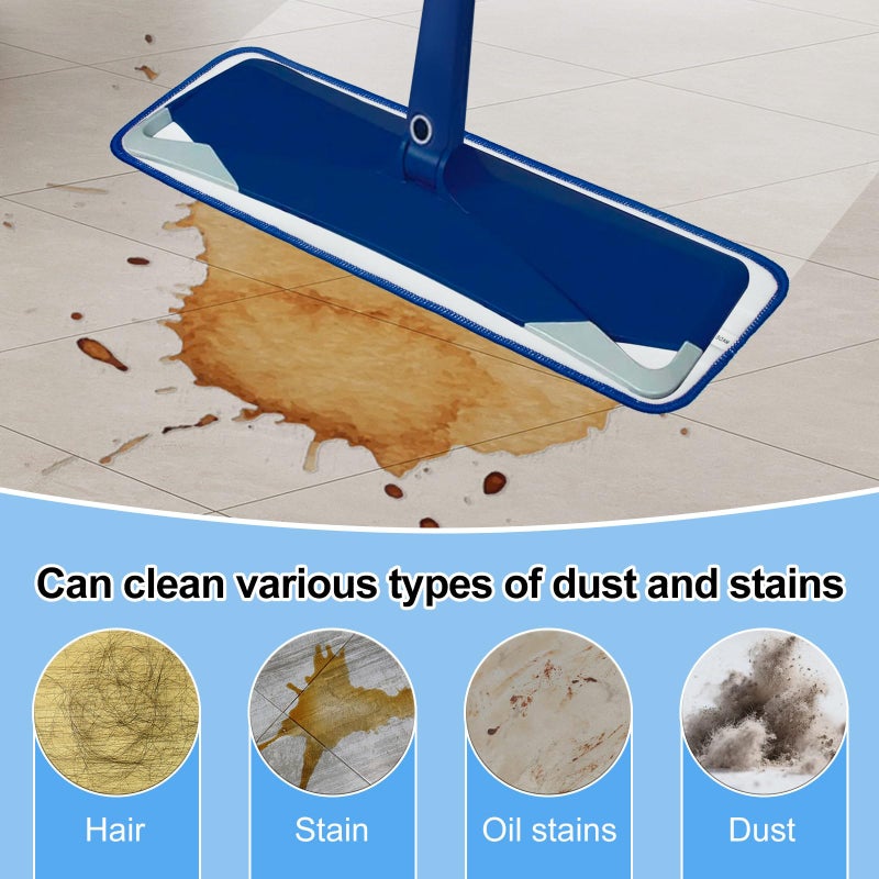 Yuunaie Mop Replacement Pads for Bona, Microfiber Cleaning Pad for Bona, 3 Pack 18 Inch Mop Cleaning Pads for Bona Hardwood & Hard Surface Floors, Reusable & Washable & Microfiber Mop Pads for Bona Mop - Image 4